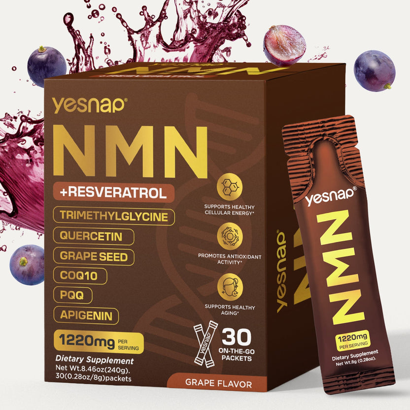 YESNAP NMN + Resveratrol 1,220mg *-in-1 Energy and Shape Support 30 packets