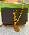 YSL Small Shoulder Bag Clutch(black)