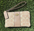 COACH Monogram Wristlet Pouch