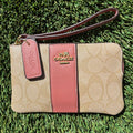 COACH Monogram Wristlet Pouch