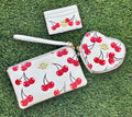 COACH 3pc Wristlet Set(white/cherry)