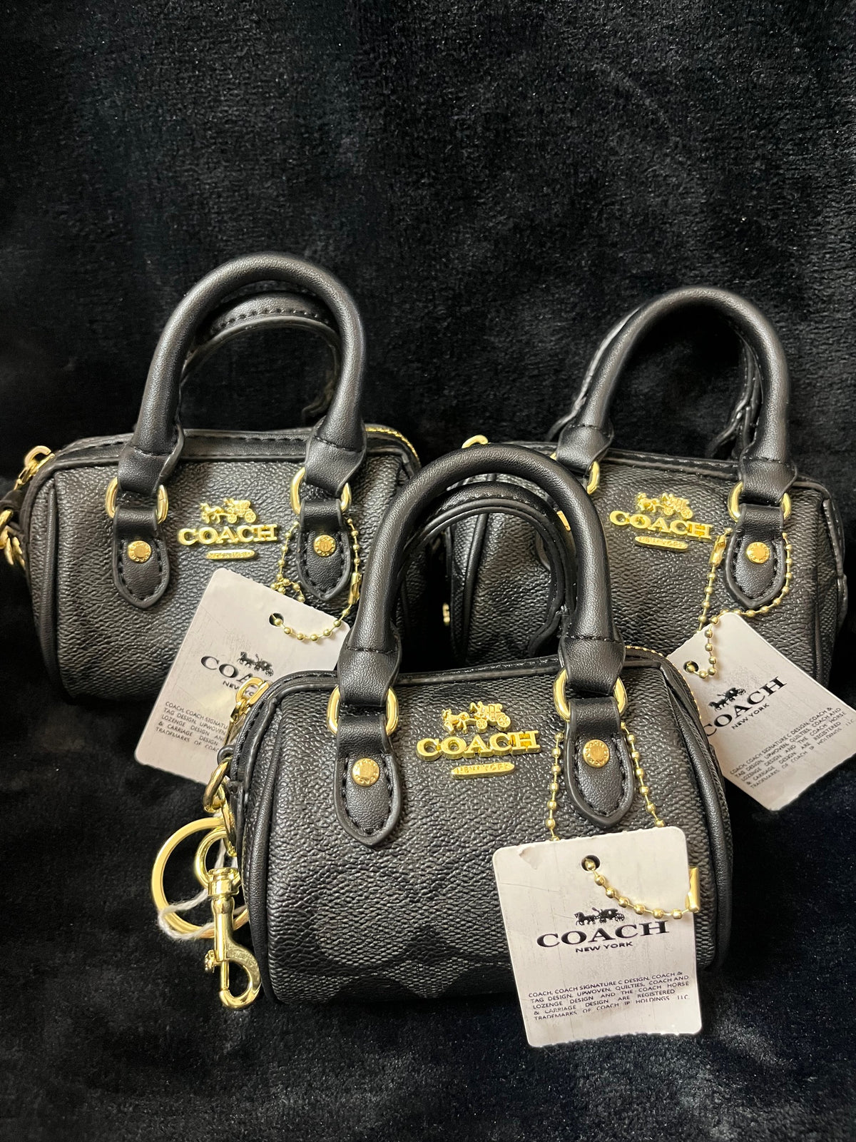 COACH Mini Satchel Handbag (black)