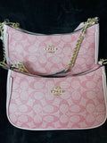 COACH Shoulder Bag(pink/Coach monogram)