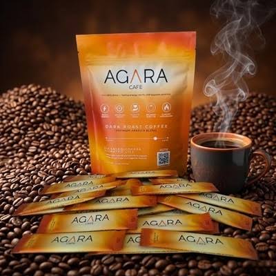 Agara Cafe Dark Roast Coffee premium Arabica Blend (individual packets)