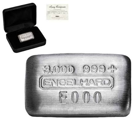 Engelhard Revived Women's 3 oz Silver Cast Bar