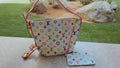LV Bucket Bag & Coin Purse (rainbow/white)