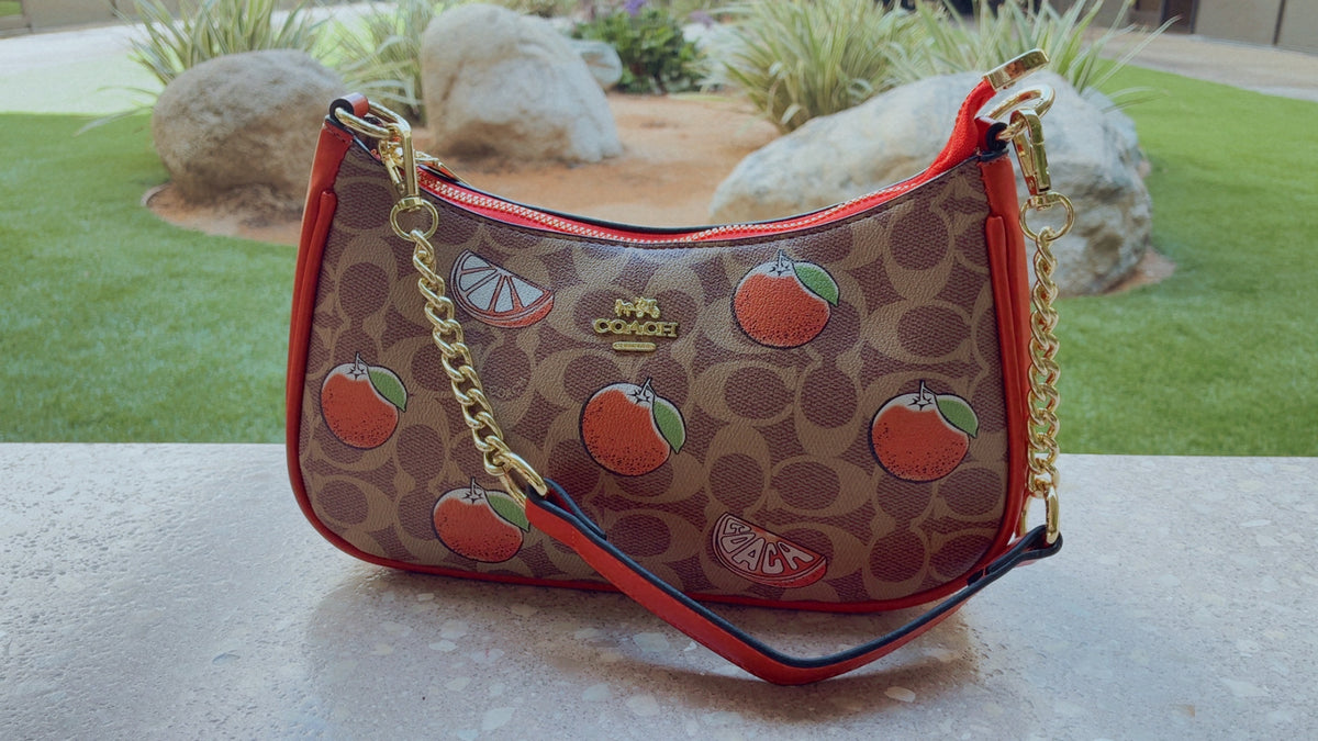 COACH Shoulder Bag (oranges/brown)